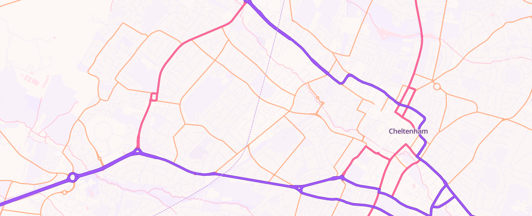 Map showing Gas Junky Motorcycles, Cheltenham