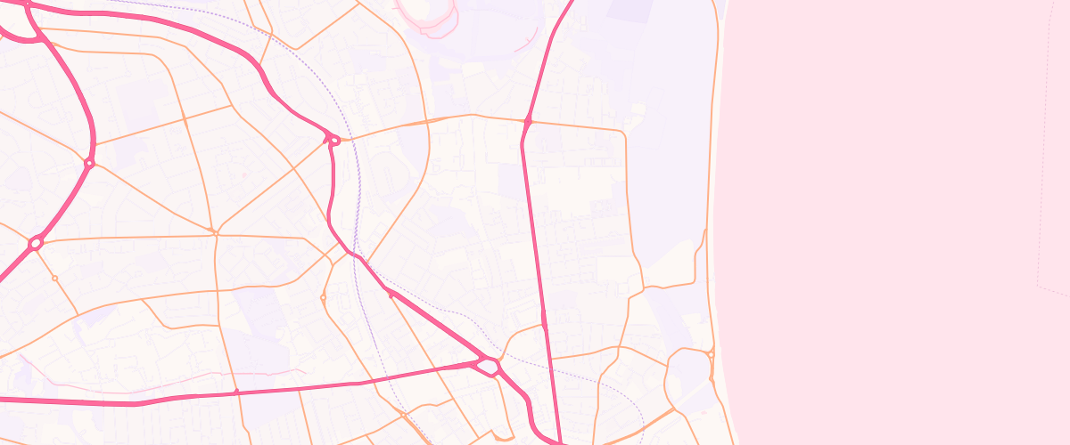 Map showing the location of Pittodrie Esso Express