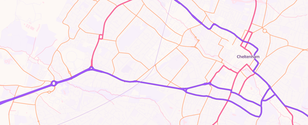 Map showing A B C Services, Cheltenham