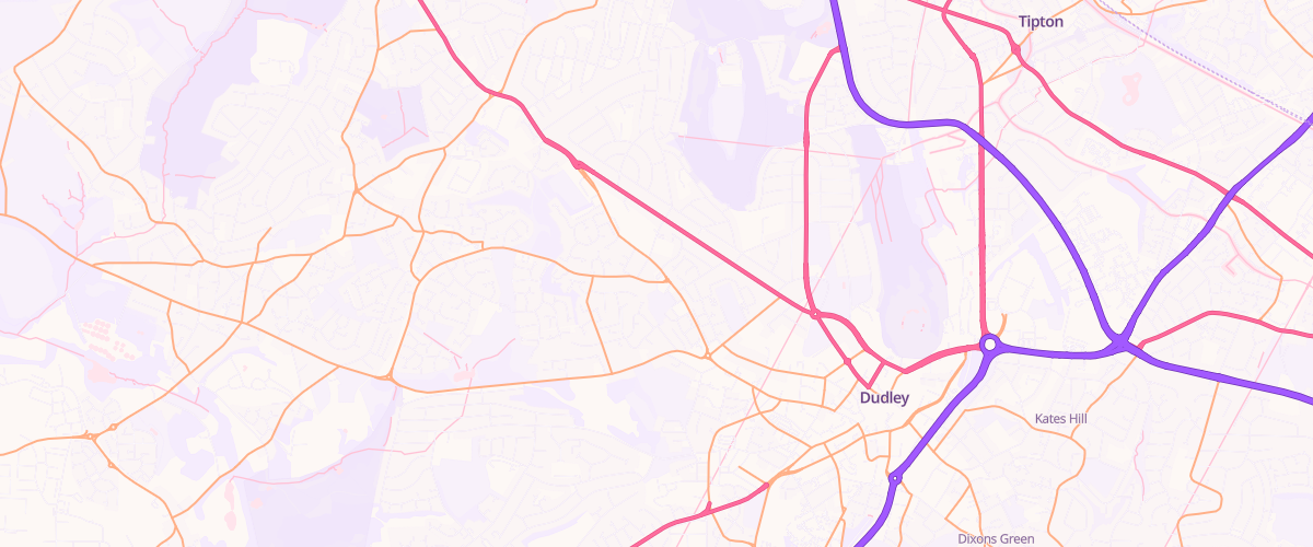Map showing the location of Dudley Highland Rd Esso
