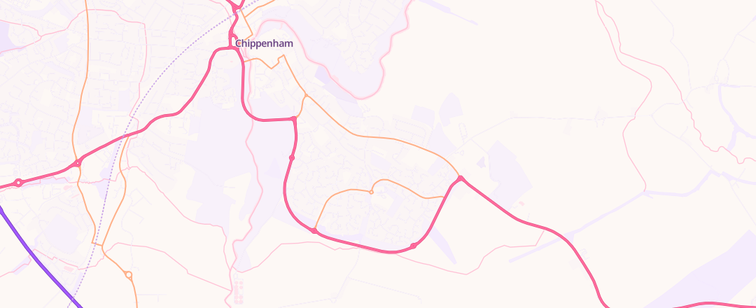 Map showing Clive Anstey Motor Services Limited, Chippenham
