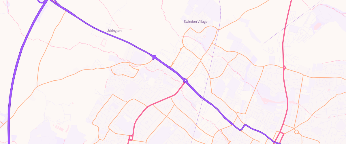 Map showing the location of Eg Cheltenham Pfs