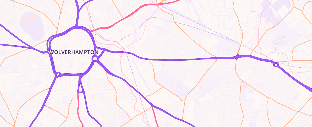 Map showing Shelby's Mot Centre Ltd, Wolverhampton