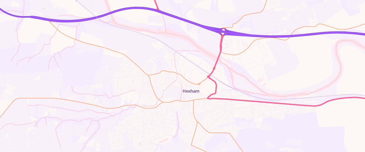 Map showing the location of Mfg Hexham