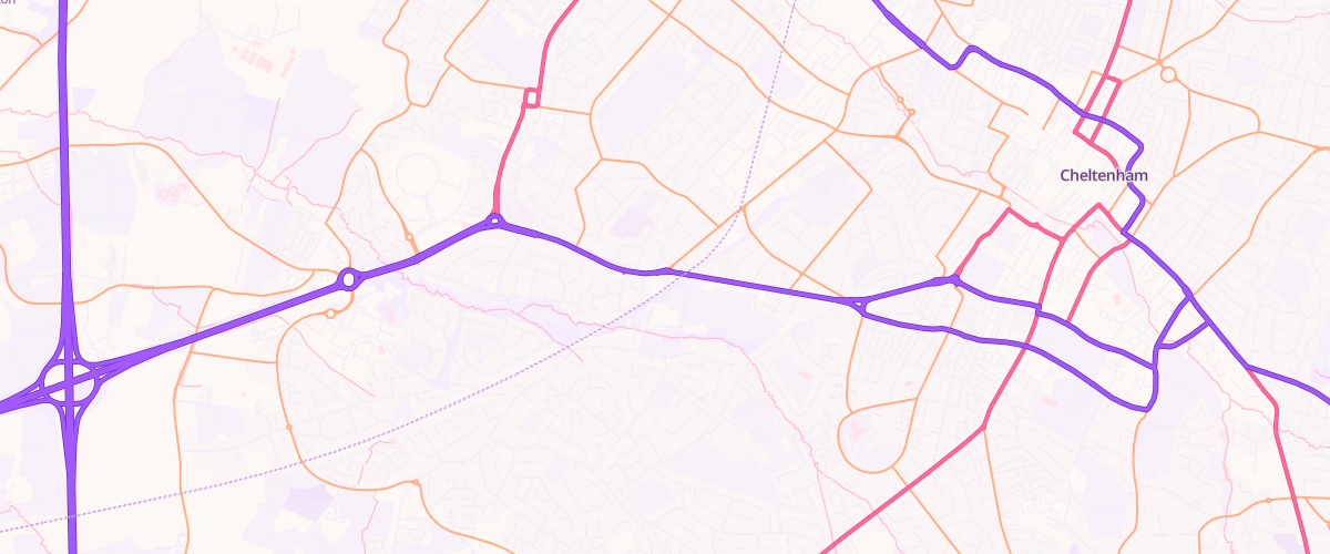 Map showing the location of Shell Little Waitrose Cheltenham