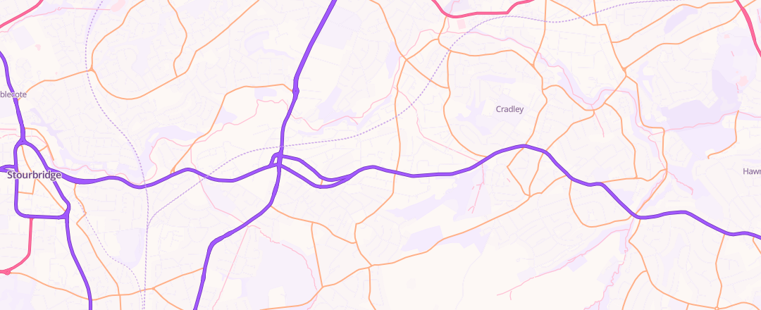 Map showing Nk Mot Centre Ltd, Stourbridge