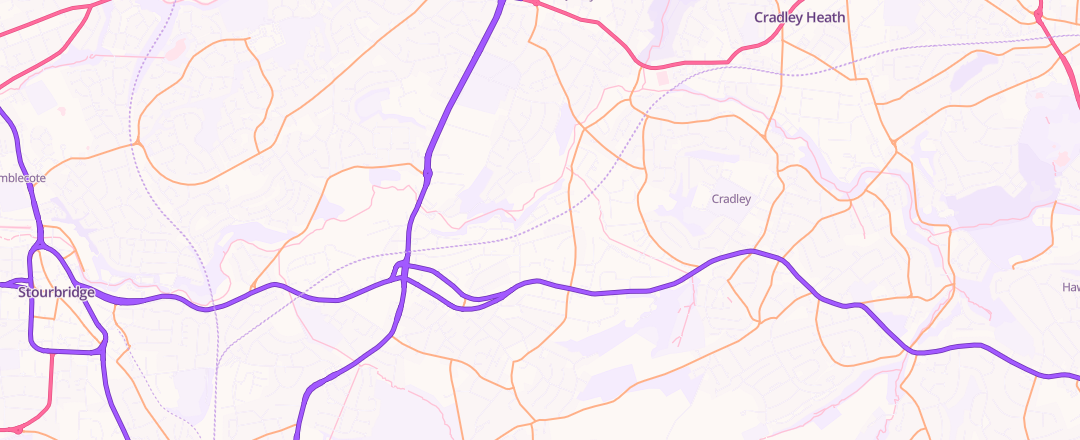 Map showing Midlands Motor Care Limited, Stourbridge