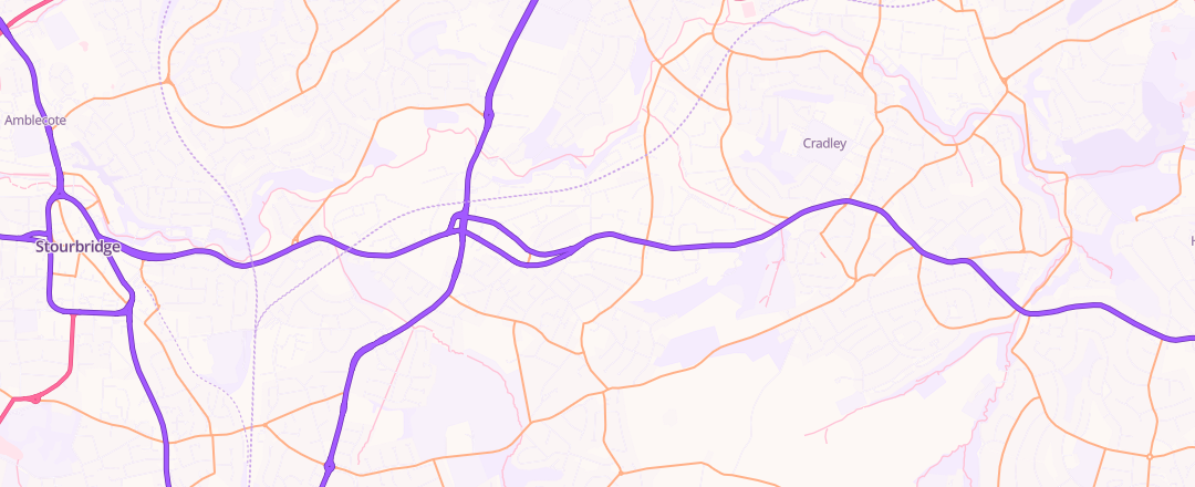 Map showing Hsr Auto Centre, Stourbridge