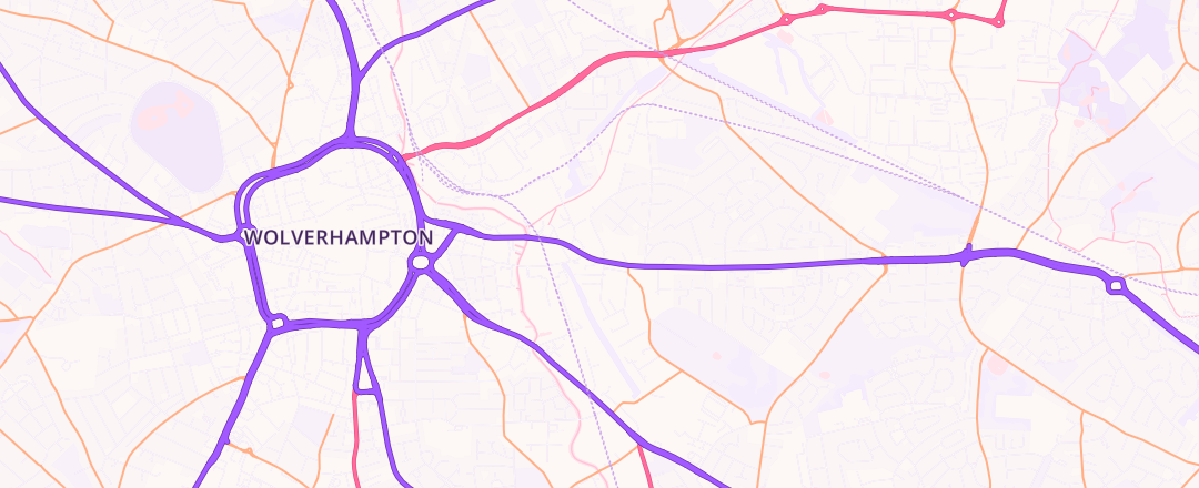 Map showing Snowhill Motors Ltd, Wolverhampton