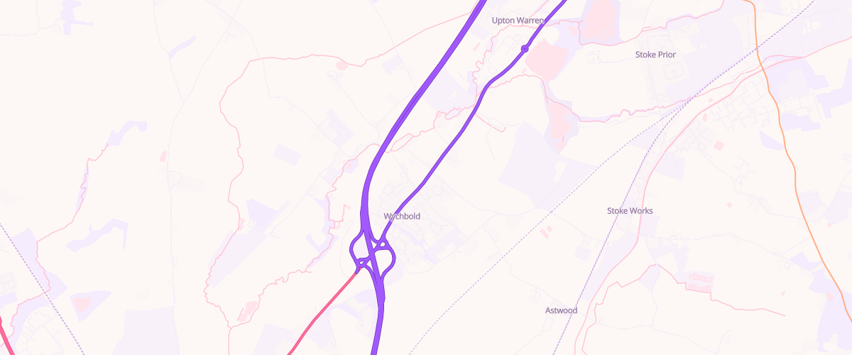 Map showing the location of Mfg Droitwich