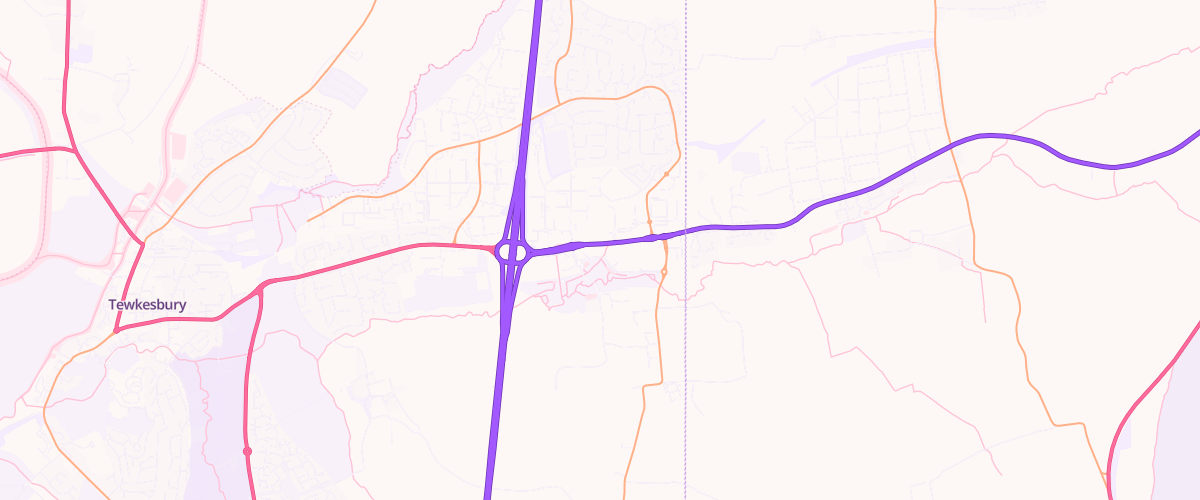 Map showing the location of Ashchurch Sf Connect