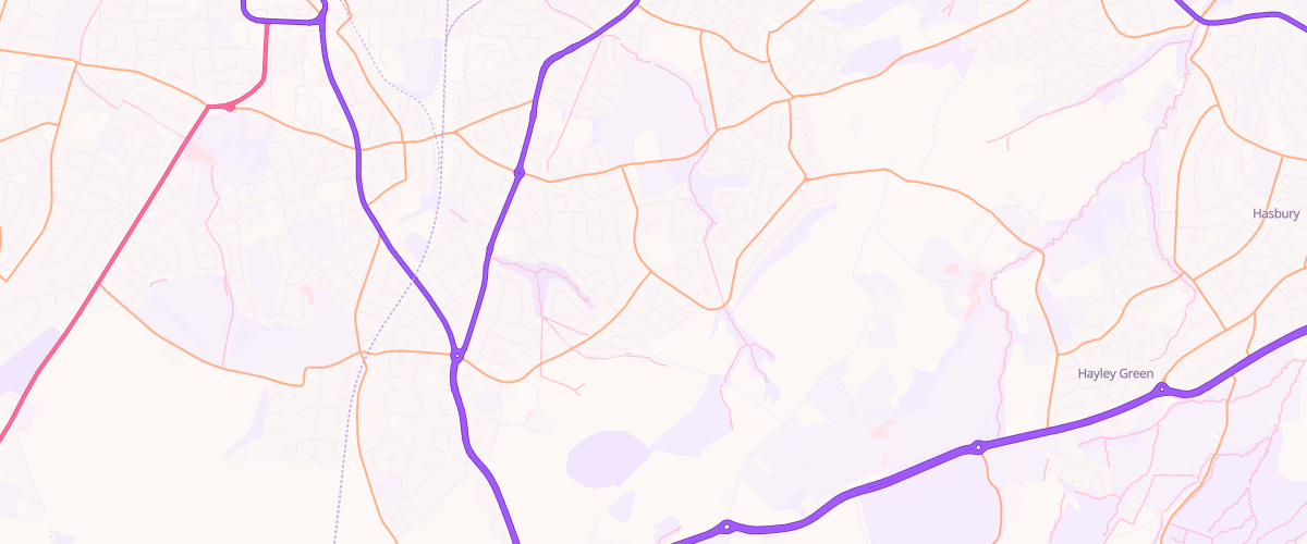 Map showing the location of Mfg Pedmore