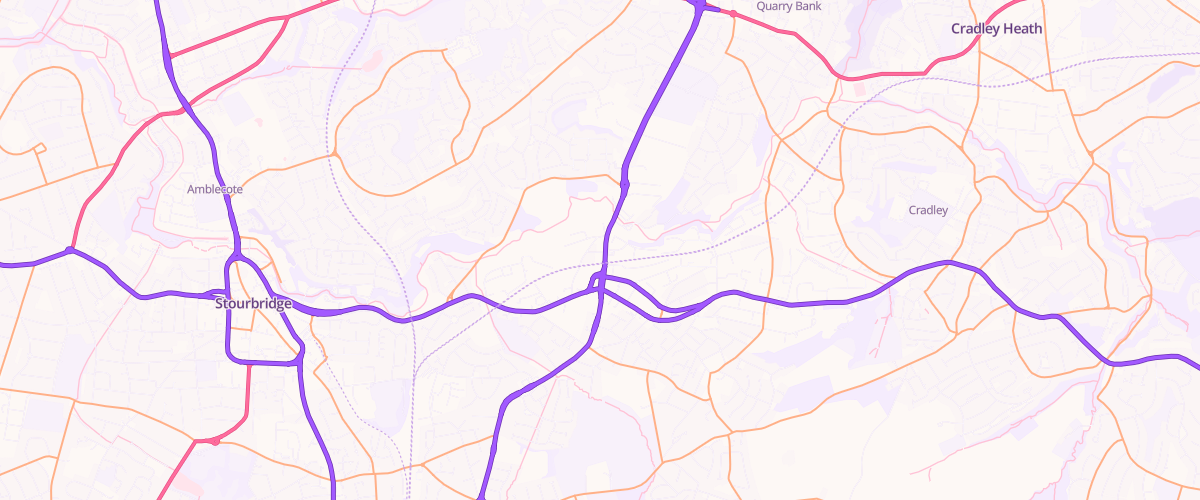 Map showing the location of Nts Mill Hill Service