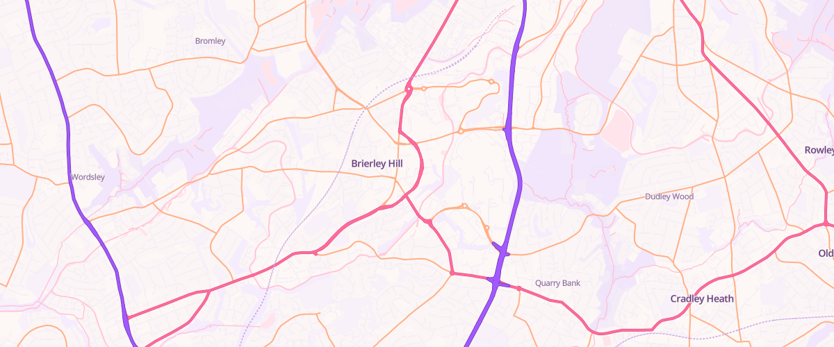 Map showing the location of Asda Brierley Hill Superstore