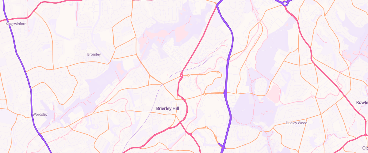 Map showing the location of Mfg Merry Hill