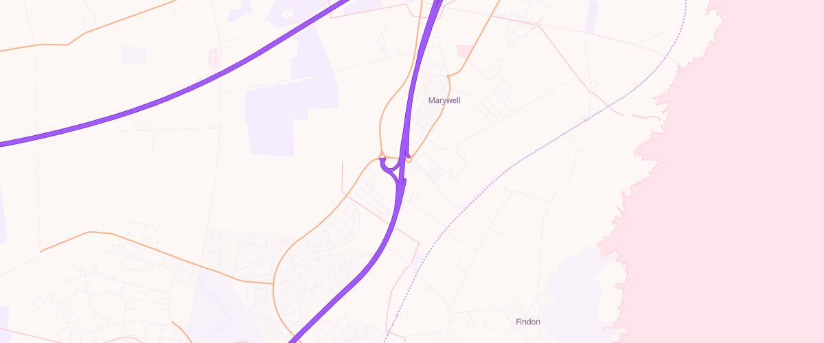 Map showing the location of Eg Portlethen Pfs