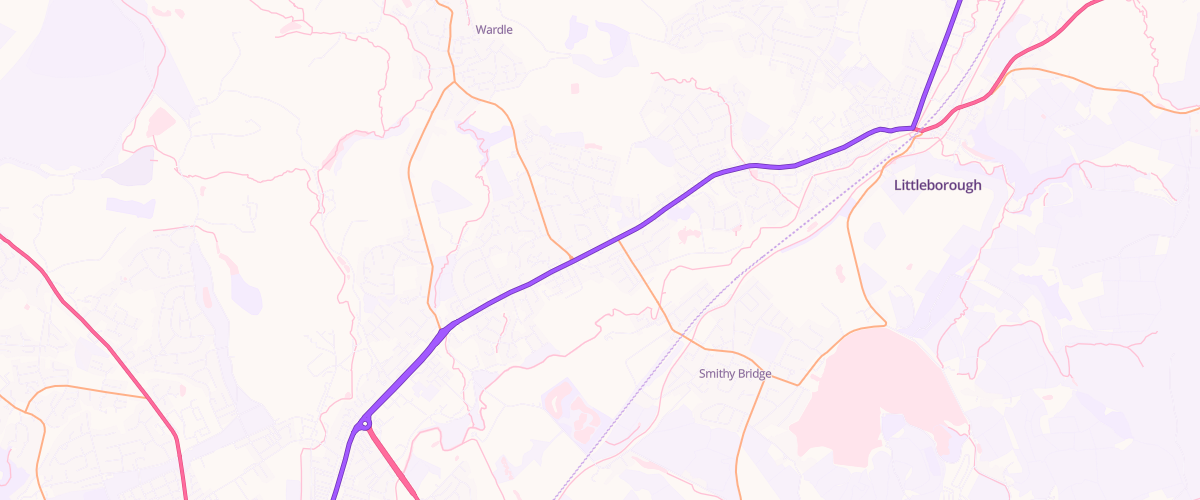 Map showing the location of Gem Rochdale