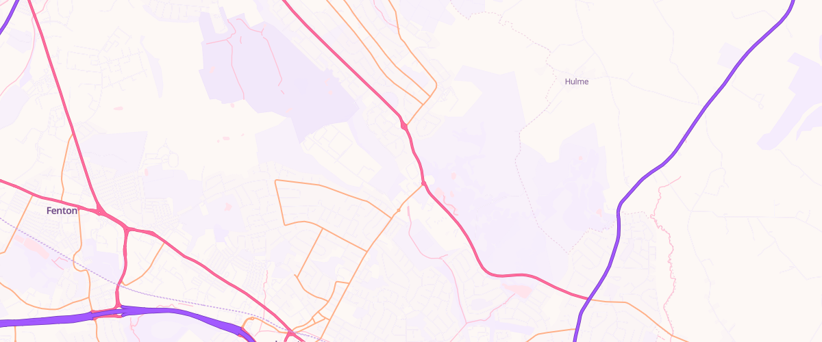 Map showing the location of Asda Park Hall Express