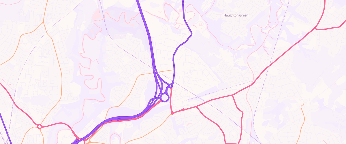 Map showing the location of Eg Ashton Road Pfs