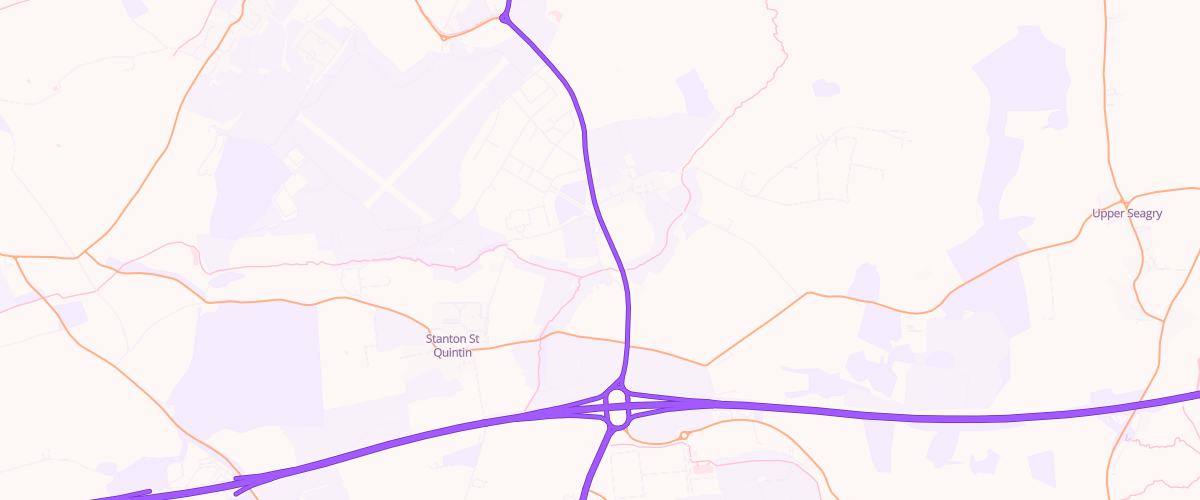 Map showing the location of Mfg Stanton St. Quintin