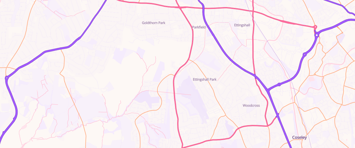 Map showing the location of Kings Of Sedgley