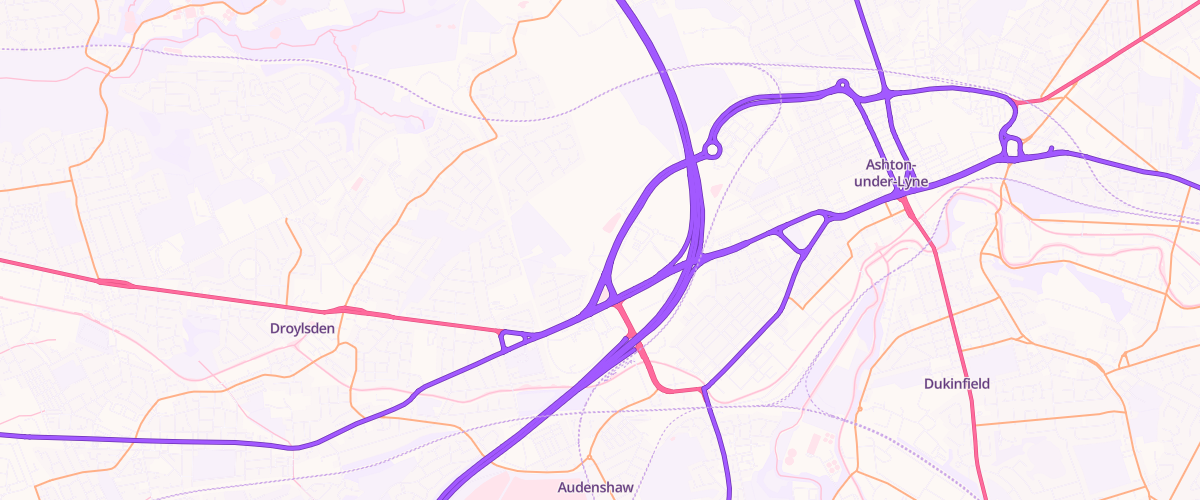 Map showing the location of Sainsburys Ashton Moss