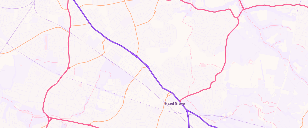 Map showing the location of Sainsburys Hazel Grove