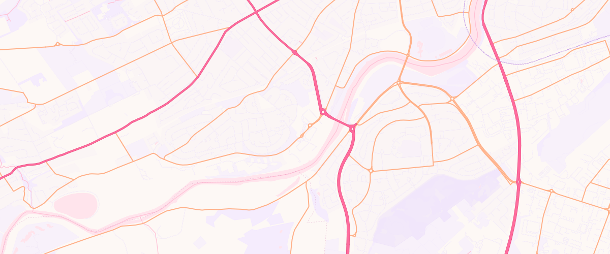 Map showing the location of Asda Bridge Of Dee