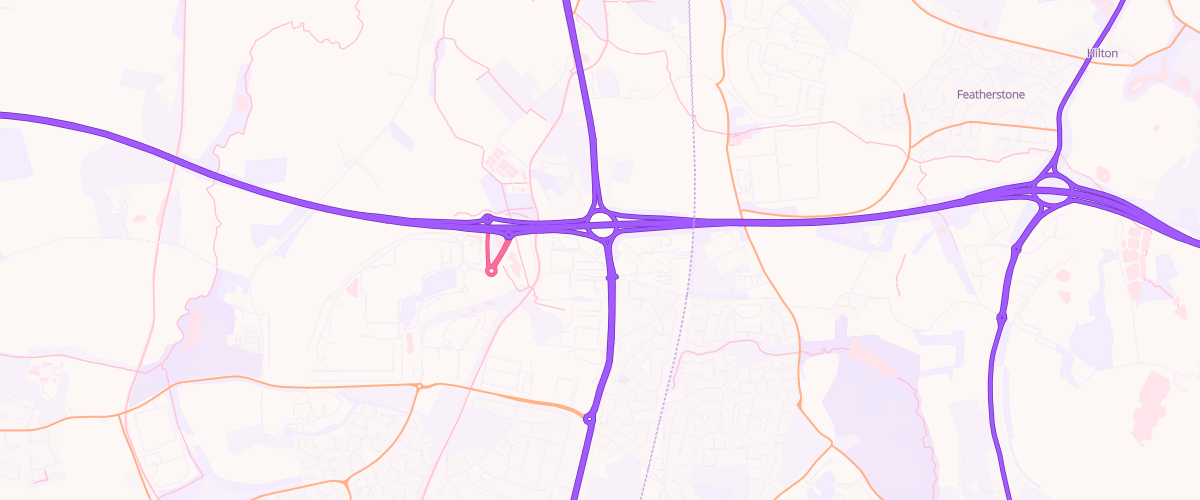 Map showing the location of Asda Gateway Express Petrol