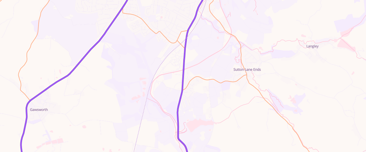 Map showing the location of Mfg Lyme Green