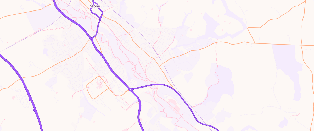 Map showing the location of Fairway Service Station