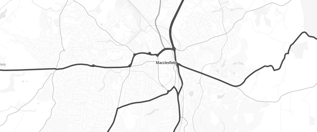 Map showing the location of Asda Macclesfield Express Petrol