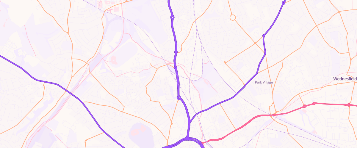 Map showing the location of Molineux Service Station