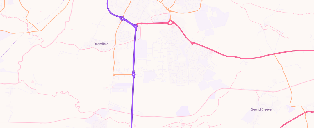 Map showing The Mot Centre, Melksham