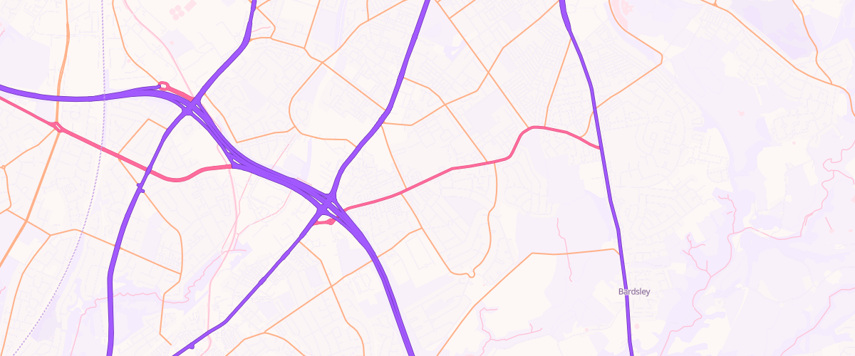 Map showing the location of Texaco Hollinwood Service Station