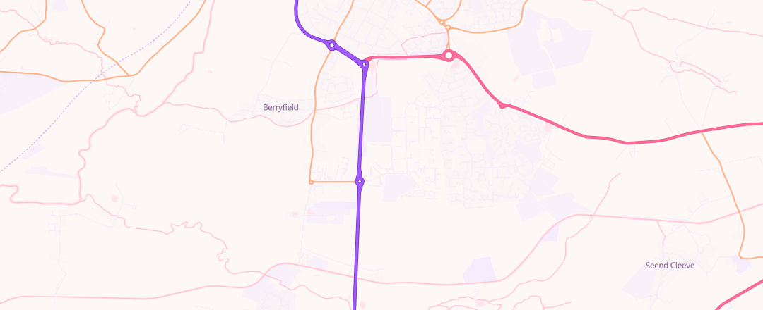 Map showing N/A, Melksham