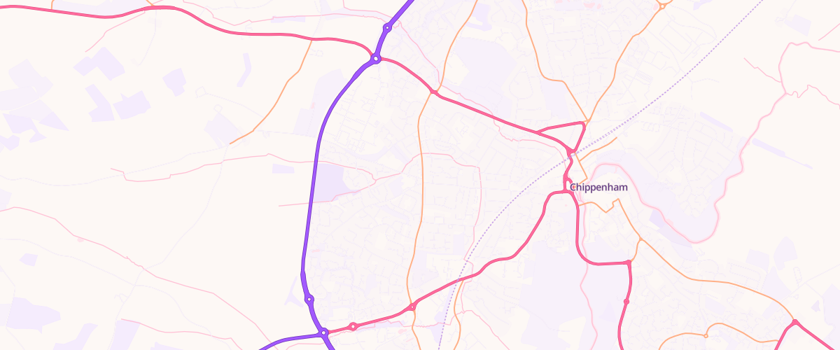 Map showing the location of Frogwell Esso Express