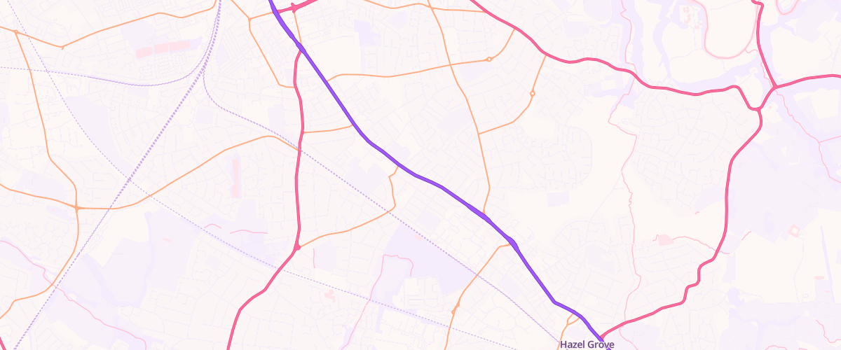 Map showing the location of Asda Stockport Express Petrol