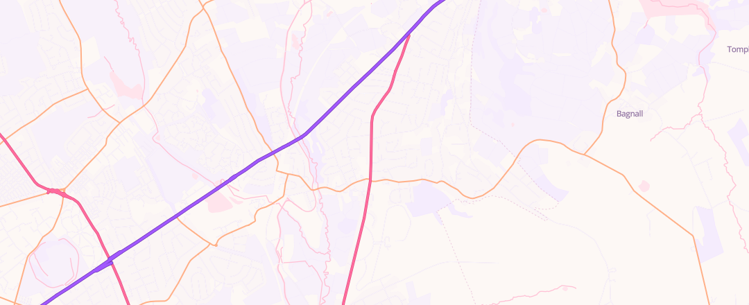 Map showing Milton Test Centre, Stoke On Trent