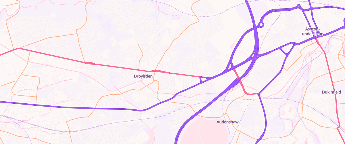 Map showing the location of Bp Harvest Energy Audenshaw