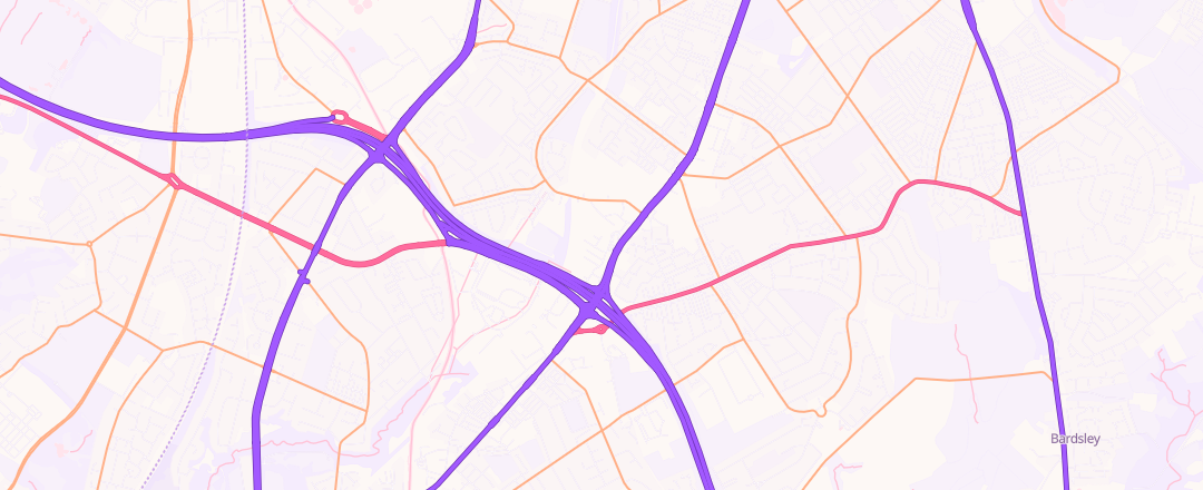 Map showing Prescotts Garage Hollinwood Ltd, Oldham