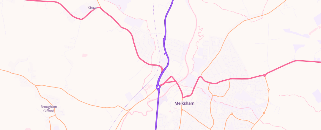 Map showing Melksham Carcare Centre Ltd, Melksham
