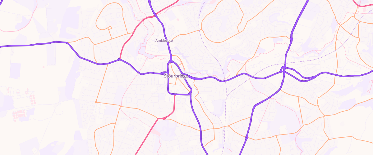Map showing the location of Bp St Johns Service