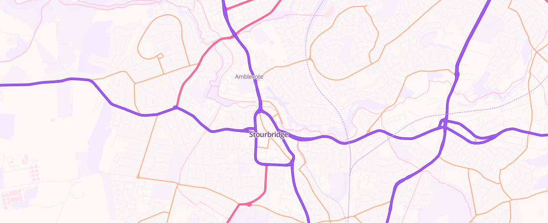 Map showing Halfords Autocentre, Stourbridge