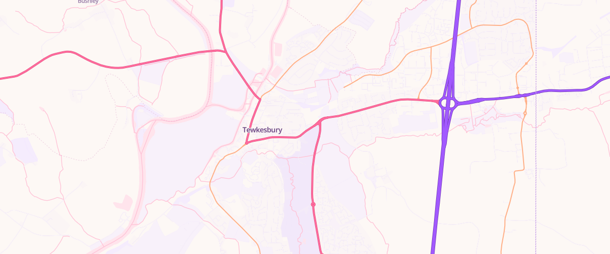 Map showing the location of Mfg Morrisons Tewkesbury