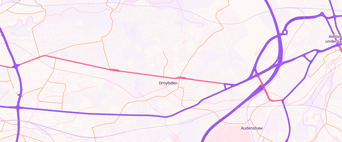 Map showing the location of Droylsden Superstore Petrol Filling