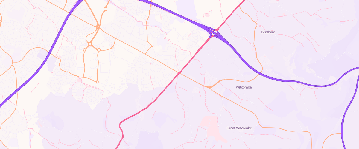 Map showing the location of Shell Crosshands