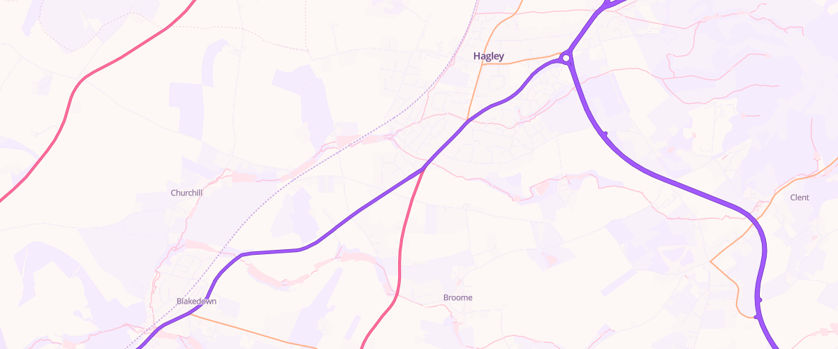 Map showing the location of Shell Cross Keys