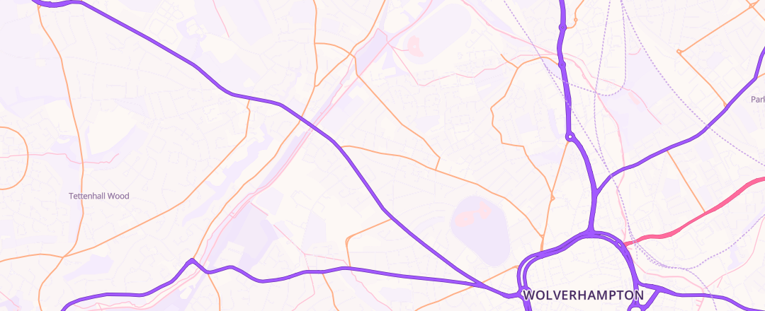Map showing S G Motor Services Ltd, Wolverhampton