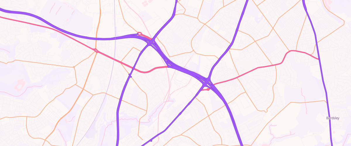 Map showing the location of Mfg Morrisons Oldham
